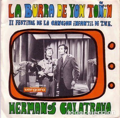 Vinyl records: Hermanos Calatrava &ndash; La Burra De Yon To&ntilde;in - II Festival De La Cancion Infantil De T.V.E....