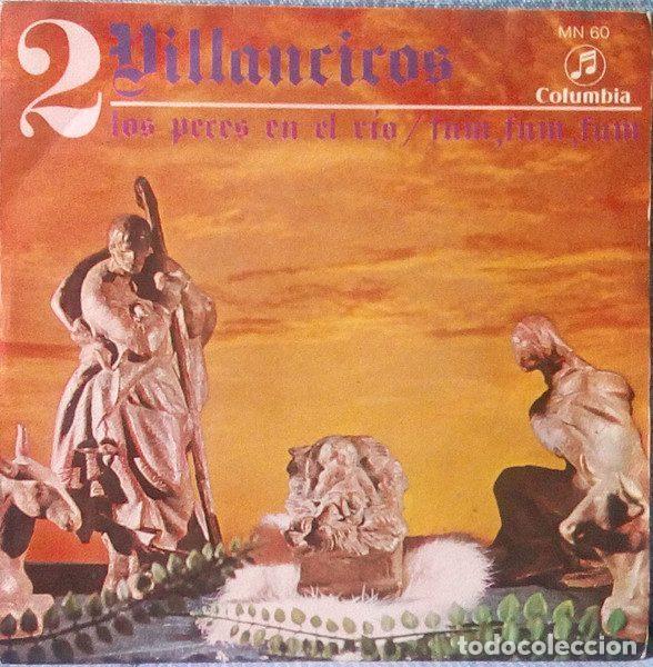 Disques de vinyle: Coro Y Rondalla Alegr&iacute;a &ndash; Los Peces En El R&iacute;o / Fum, Fum, Fum (Vinyl, Columbia MN 60)