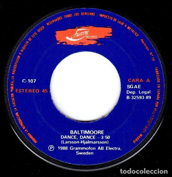 Discos de vinilo: Baltimoore &ndash; Dance, Dance (Vinyl, Justine C-107) - Foto 1