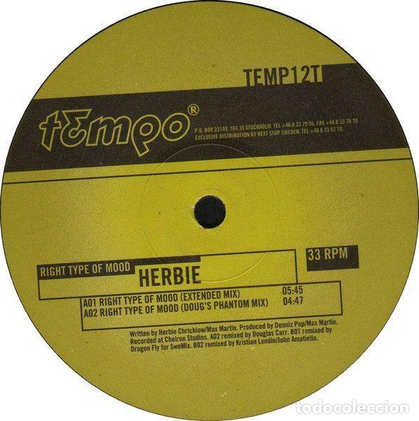 Discos de vinil: Herbie &ndash; Right Type Of Mood (Vinyl, Tempo Records TEMP12T)
