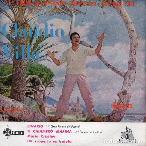Disques de vinyle: Claudio Villa &ndash; Binario (Vinyl, Cetra CP-1033)