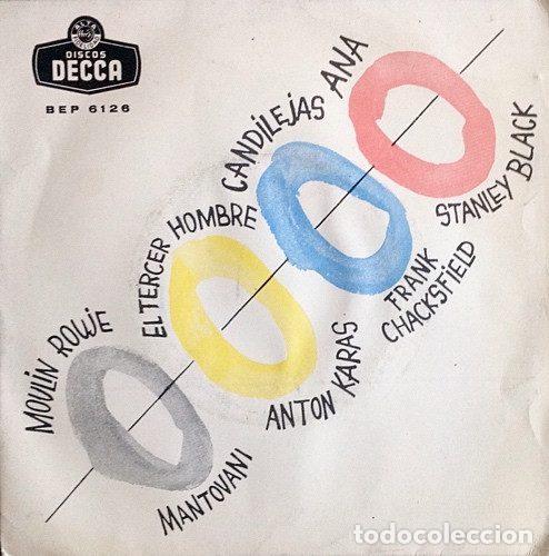 Discos de vinilo: Mantovani, Anton Karas, Frank Chacksfield, Stanley Black &ndash; Moulin Rouge (Vinyl, Decca BEP 6126)