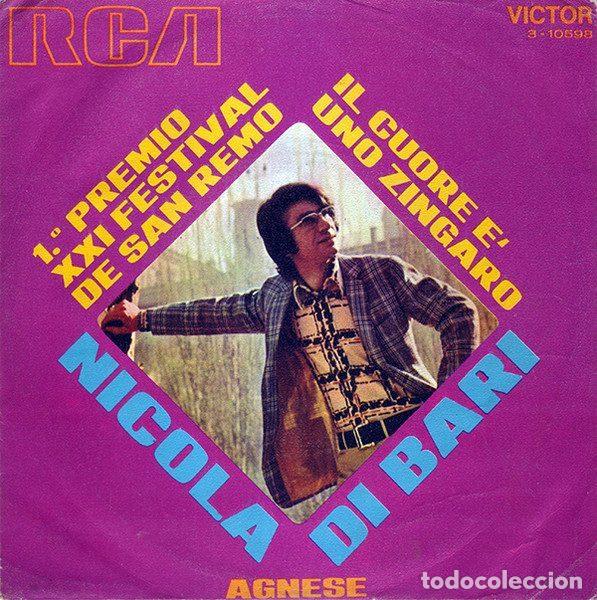 Vinyl records: Nicola Di Bari &ndash; Il Cuore Ѐ Uno Zingaro (Vinyl, RCA Victor 3-10598)