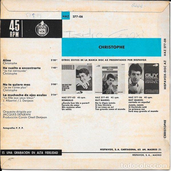 Discos de vinilo: Christophe &ndash; Aline (Vinyl, DiscAz HAZ 277-08) - Foto 2
