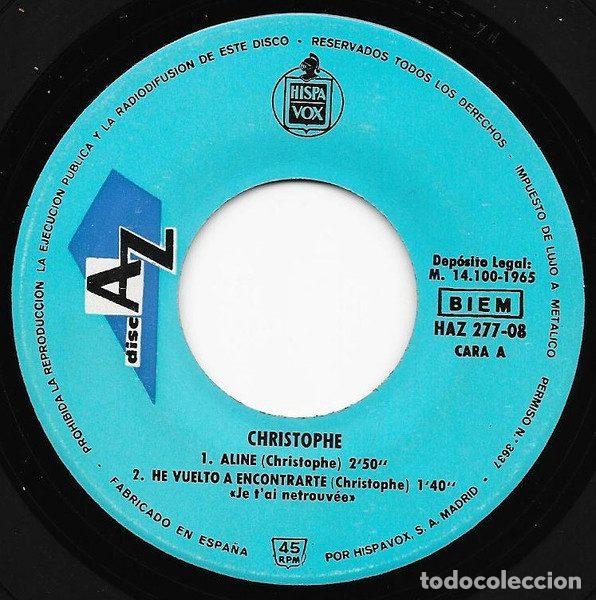 Discos de vinilo: Christophe &ndash; Aline (Vinyl, DiscAz HAZ 277-08) - Foto 3