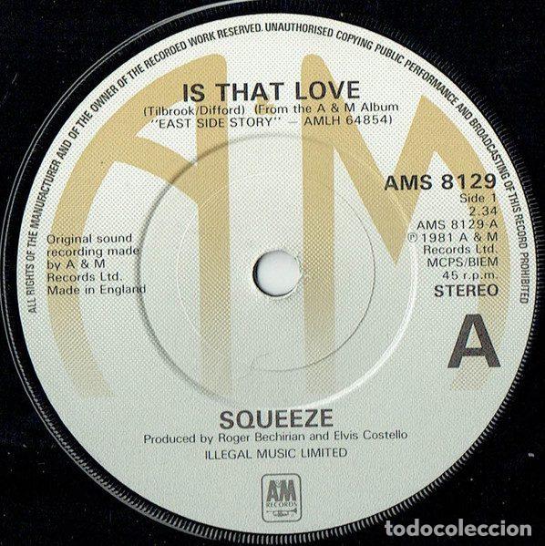 Vinyl records: Squeeze &ndash; Is That Love (Vinyl, A&M Records AMS 8129)