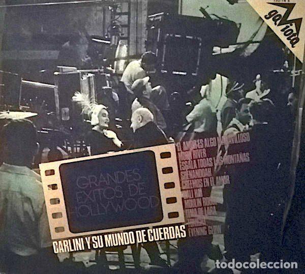 Discos de vinil: Carlini Y Su Mundo De Cuerdas &ndash; Grandes &Eacute;xitos De Hollywood (Vinyl, Gaviota 150-14 S)