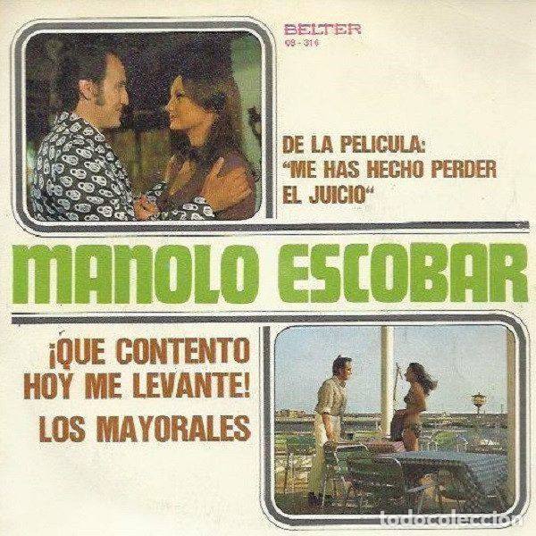 Disques de vinyle: Manolo Escobar &ndash; &iexcl;Qu&eacute; Contento Hoy Me Levant&eacute;! (Vinyl, Belter 08-316)