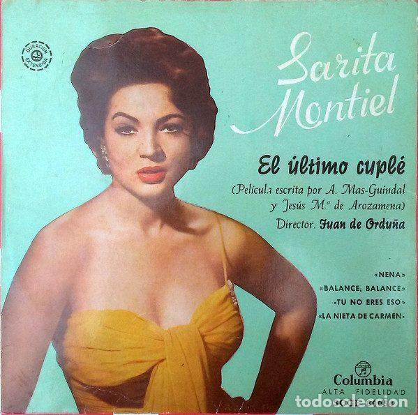 Discos de vinil: Sarita Montiel &ndash; El Ultimo Cupl&eacute; (Vinyl, Columbia SCGE 80054)