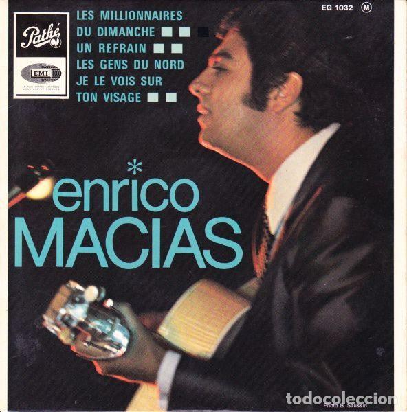 Disques de vinyle: Enrico Macias &ndash; Les Millionnaires Du Dimanche (Vinyl, Path&eacute; EG 1032)