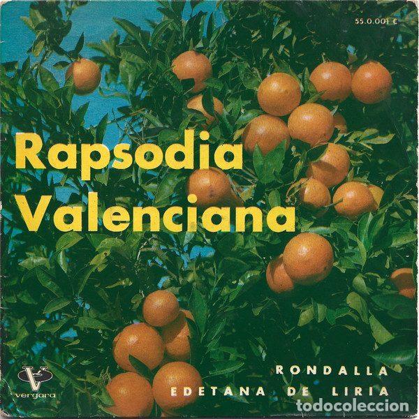 Disques de vinyle: Rondalla Edetana De Liria &ndash; Rapsodia Valenciana (Vinyl, Vergara 55.0.001 C)