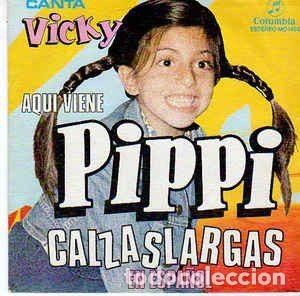 Discos de vinilo: Vicky &ndash; Aqui Viene Pippi Calzaslargas (En Espa&ntilde;ol) (Vinyl, Columbia MO 1493)