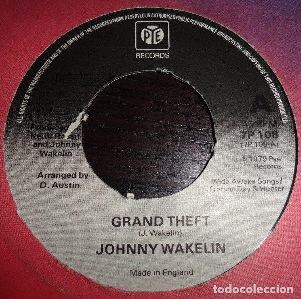 Disques de vinyle: Johnny Wakelin &ndash; Grand Theft / Ruby (Vinyl, Pye Records 7P 108)