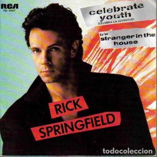 Discos de vinil: Rick Springfield &ndash; Celebrate Youth = Celebra La Juventud (Vinyl, RCA Victor PB-4047)