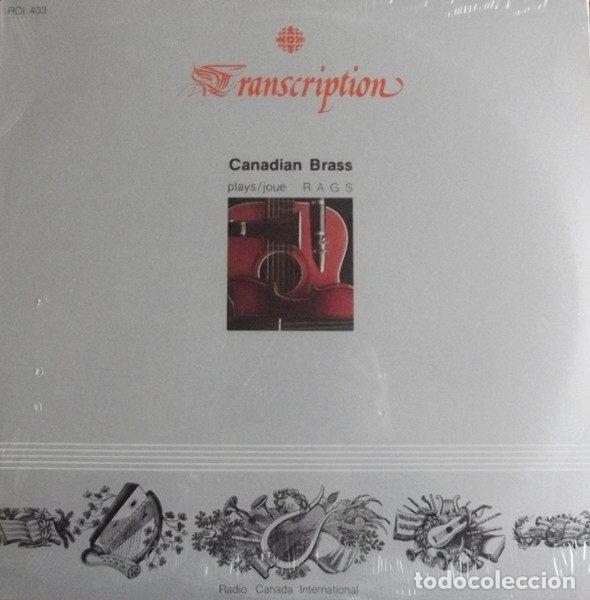 Discos de vinil: Canadian Brass &ndash; Plays/Joue Rags (Vinyl, Radio Canada International RCI 403)
