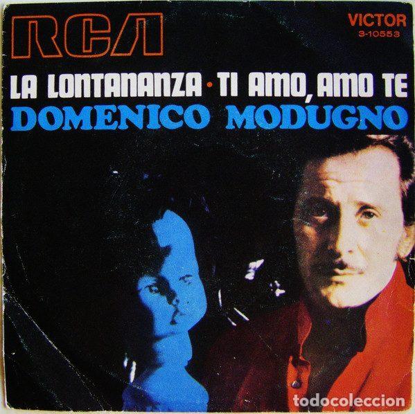 Disques de vinyle: Domenico Modugno &ndash; La Lontananza / Ti Amo, Amo Te (Vinyl, RCA Victor 3-10553)