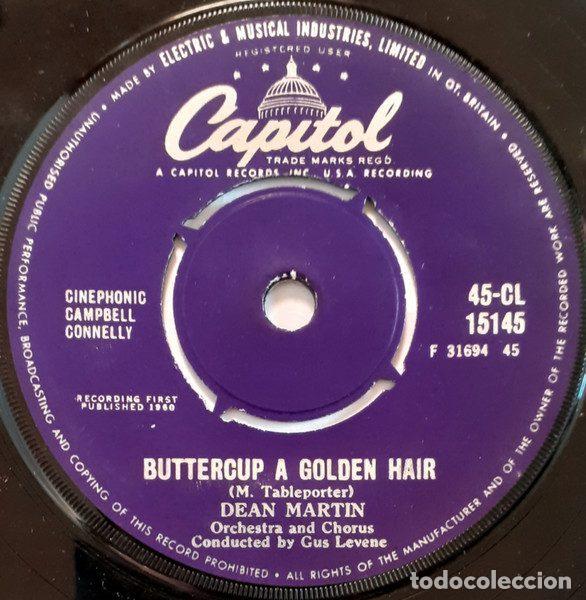 Disques de vinyle: Dean Martin &ndash; Buttercup A Golden Hair / Napoli (Vinyl, Capitol Records 45-CL 15145)