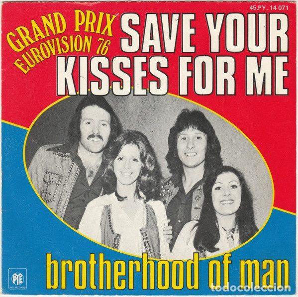 Disques de vinyle: Brotherhood Of Man &ndash; Save Your Kisses For Me (Vinyl, Pye Records 45.PY. 14 071)
