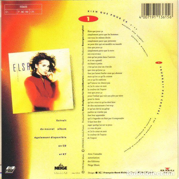 Discos de vinilo: Elsa &ndash; Rien Que Pour &Ccedil;a (Vinyl, Ariola 113615) - Foto 2