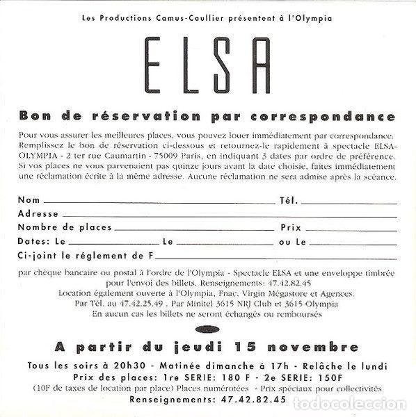 Discos de vinilo: Elsa &ndash; Rien Que Pour &Ccedil;a (Vinyl, Ariola 113615) - Foto 4