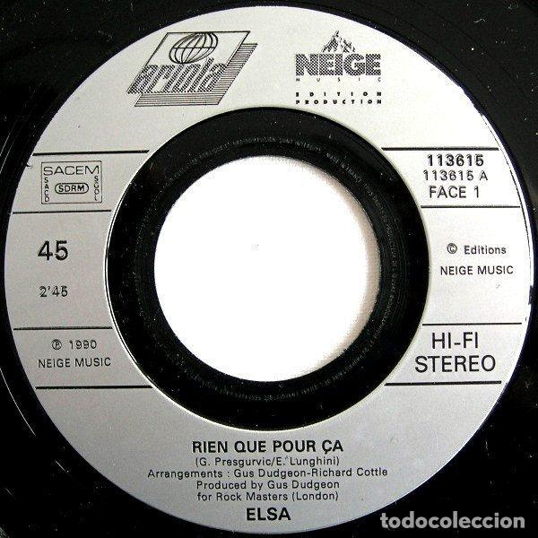 Discos de vinilo: Elsa &ndash; Rien Que Pour &Ccedil;a (Vinyl, Ariola 113615) - Foto 5