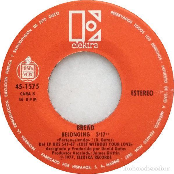 Discos de vinilo: Bread &ndash; Hooked On You (Vinyl, Elektra 45-1575) - Foto 4