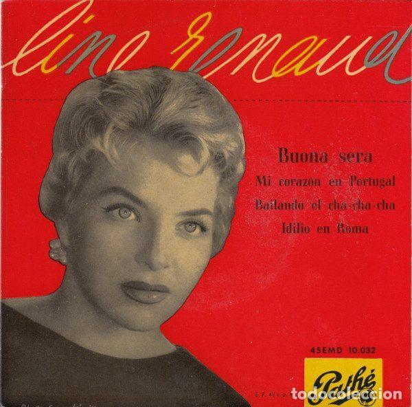 Disques de vinyle: Line Renaud &ndash; Buona Sera / Mi Coraz&oacute;n En Portugal / Bailando El Cha-cha-cha / Idilio En Roma...