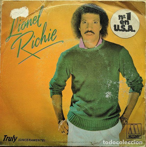 Discos de vinilo: Lionel Richie &ndash; Truly = Sinceramente (Vinyl, Motown SPBO-60024)
