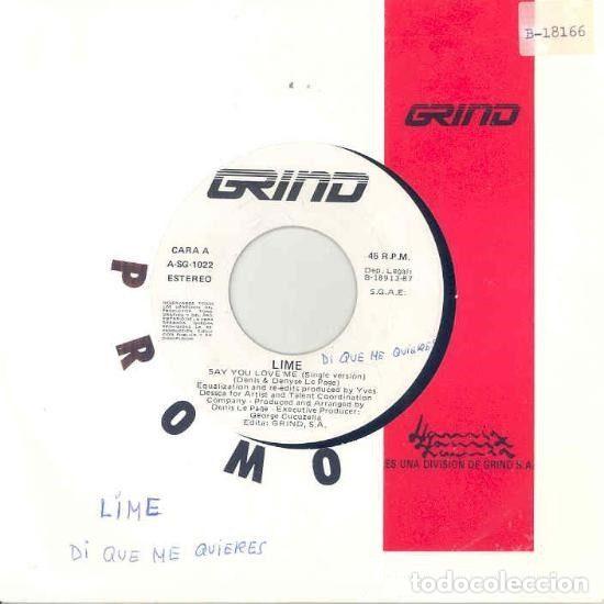 Discos de vinilo: Lime &ndash; Say You Love Me (Vinyl, Grind A-SG-1022)
