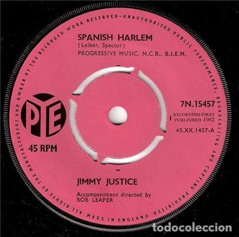 Discos de vinilo: Jimmy Justice &ndash; Spanish Harlem (Vinyl, Pye Records 7N.15457)