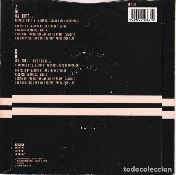 Discos de vinilo: E.U. &ndash; Da Butt (Vinyl, EMI-Manhattan Records MT 43) - Foto 2