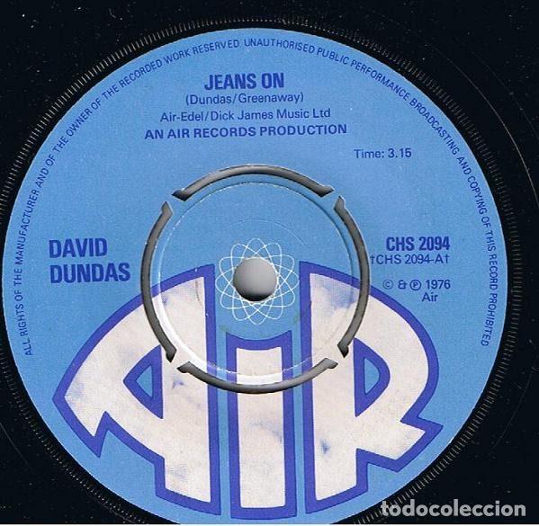 Discos de vinilo: David Dundas &ndash; Jeans On (Vinyl, Air CHS 2094)