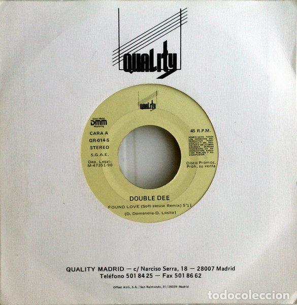 Discos de vinilo: Double Dee Feat. Dany &ndash; Found Love (Vinyl, Quality Madrid QR-014-S)