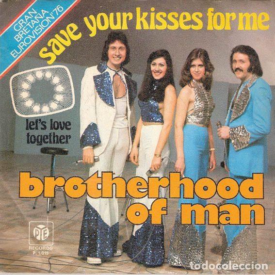 Disques de vinyle: Brotherhood Of Man &ndash; Save Your Kisses For Me (Vinyl, Pye Records P.1.015)