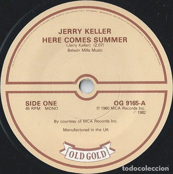 Dischi in vinile: Jerry Keller / Johnny Cymbal &ndash; Here Comes Summer / Mr. Bass Man (Vinyl, Old Gold OG 9165)