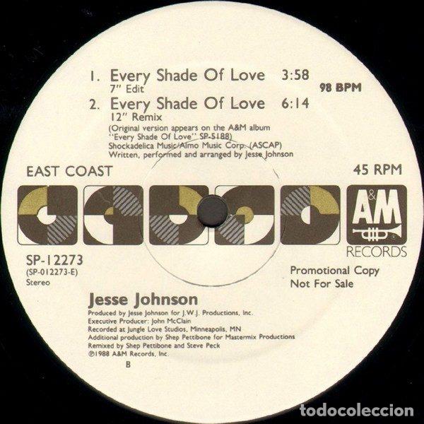 Disques de vinyle: Jesse Johnson &ndash; Every Shade Of Love (Vinyl, A&M Records SP-12273)