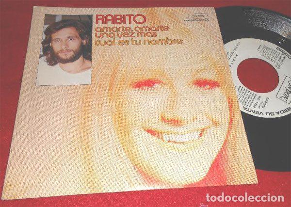 Dischi in vinile: Rabito &ndash; Amarte, Amarte Una Vez Mas / Cual Es Tu Nombre (Vinyl, London Records MO 1350)