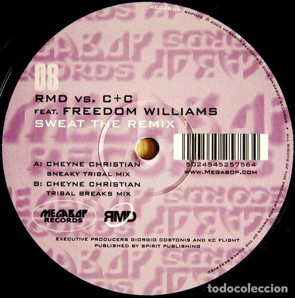Disques de vinyle: R.M.D. vs. C + C Music Factory Feat. Freedom Williams &ndash; Sweat The Remix 1 (Vinyl, Megabop...