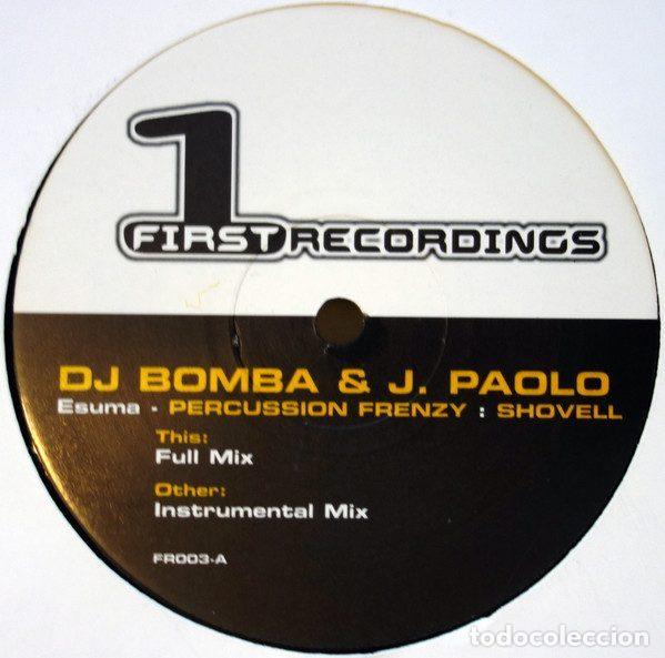 Vinyl records: DJ Bomba & J Paolo &ndash; Esuma (Vinyl, First Recordings FR003)