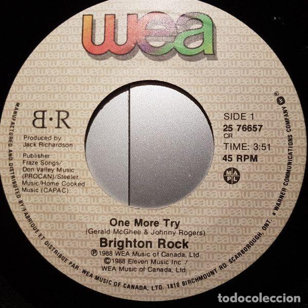 Discos de vinil: Brighton Rock &ndash; One More Try/Shootin' For Love (Vinyl, WEA 25 76657)