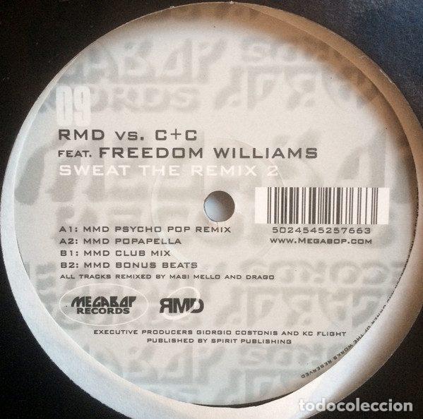 Disques de vinyle: R.M.D. Vs. C + C Music Factory Feat. Freedom Williams &ndash; Sweat (The Remix 2) (Vinyl, Megabop...