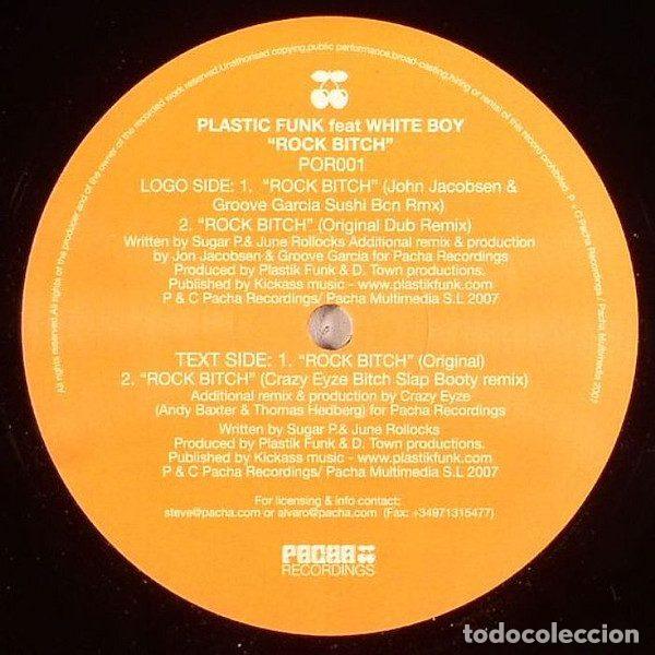Vinyl records: Plastic Funk Feat. White Boy &ndash; Rock Bitch (Vinyl, Pacha Recordings POR001)