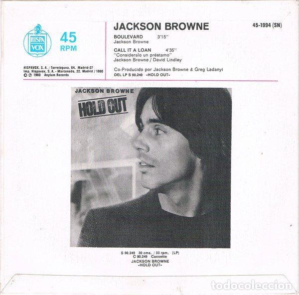 Discos de vinilo: Jackson Browne &ndash; Boulevard (Vinyl, Asylum Records 45-1994) - Foto 2