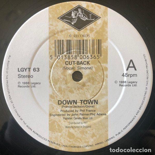 Discos de vinilo: Cut-Back &ndash; Down Town (Vinyl, Legacy Records LGYT 63)