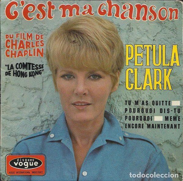 Discos de vinilo: Petula Clark &ndash; Cest Ma Chanson (Vinyl, Disques Vogue EPL 8 508) - Foto 1