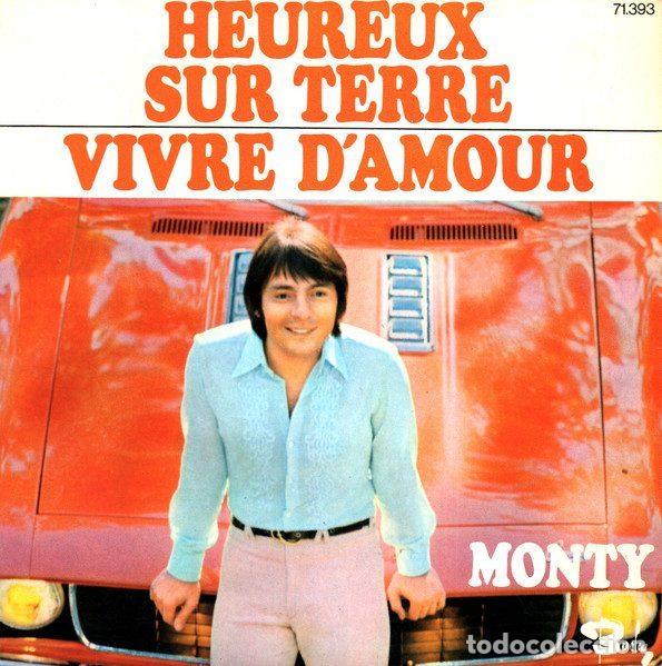 Vinyl records: Monty &ndash; Heureux Sur Terre (Vinyl, Barclay 71.393)
