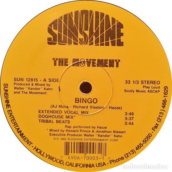 Disques de vinyle: The Movement &ndash; Bingo (Vinyl, Sunshine Entertainment SUN 12815)