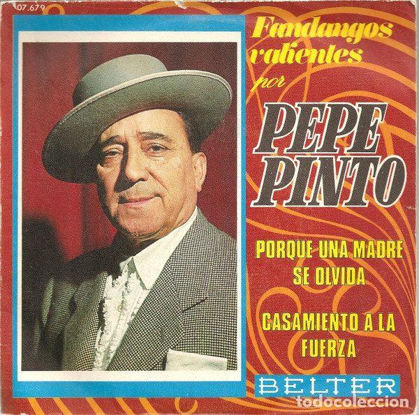 Disques de vinyle: Pepe Pinto &ndash; Porque Una Madre Se Olvida / Casamiento A La Fuerza (Vinyl, Belter 07-679)