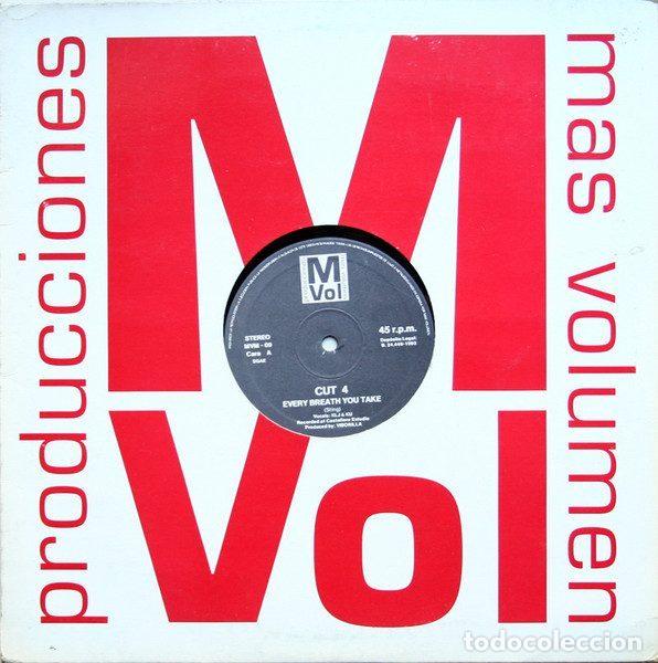 Vinyl records: Cut 4 / KLJ &ndash; Every Breath You Take / Rock It With Me (Vinyl, Producciones M&aacute;s Volumen MVM 09)