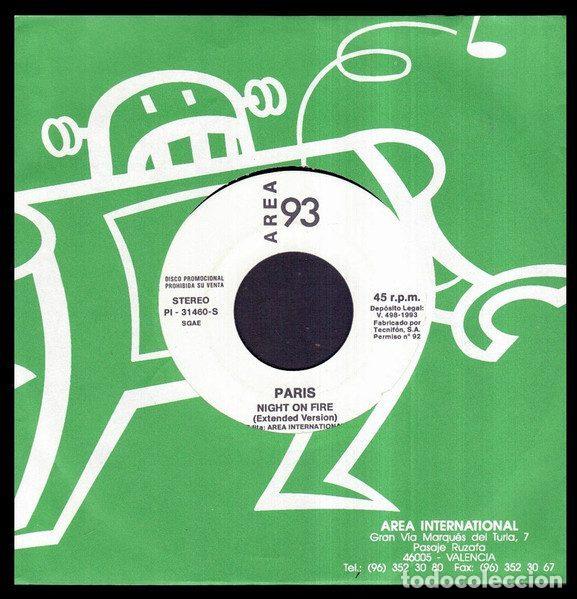 Discos de vinilo: Paris &ndash; Night On Fire (Vinyl, Area International PI 31460 S)